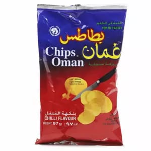 Oman Chilli Flavour Potato Chips 97gms