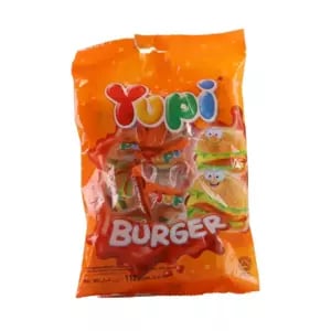 Yupi Sweet Burger Candies, Assorted Flavour Delicious Candy - 112gms