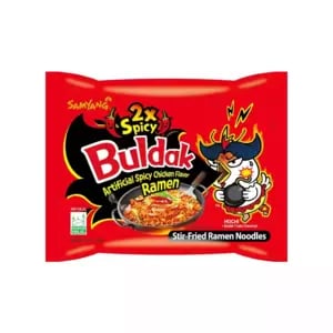 Buldak Hochi 2X Hot Chicken Flavor Ramen Fried Instant Noodle- 140gms