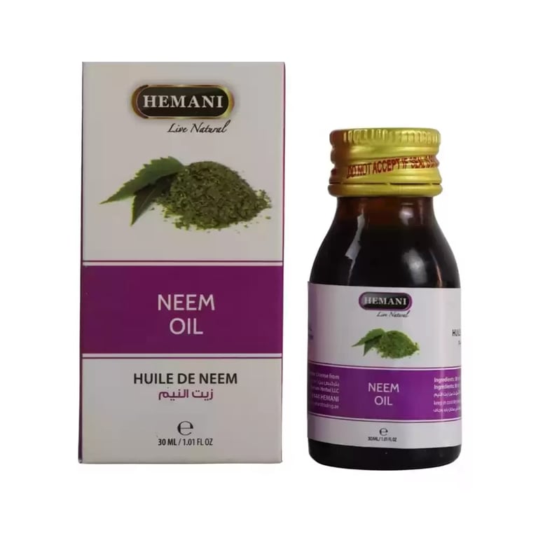 Hemani Live Naturals Neem Oil, Natural Herbal Oil- 30ml