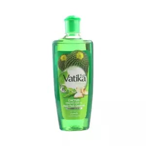 Vatika Naturals Cactus Enriched Hair Oil with Vitamin A E and F for Hair Fall Control- 300ml