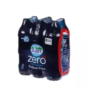 Al Ain Zero Drinking Water, Pack of 6 Pcs x 1.5 Ltr (Delivery In Dubai Only)
