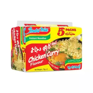 Indomie Instant Noodles Chicken Curry Flavour Noodles- 5X75gms