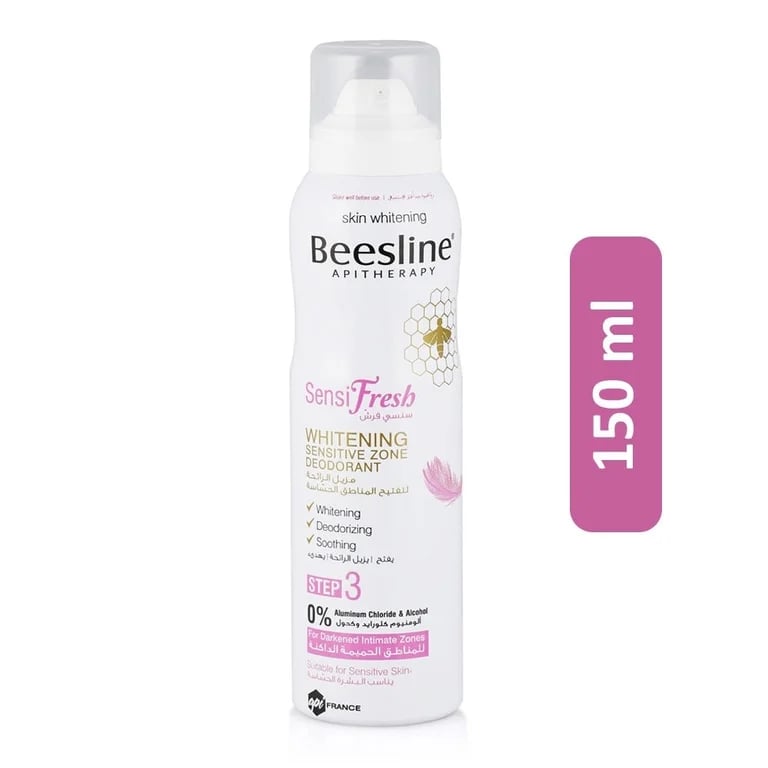 Beesline Sensi Fresh Whitening Sensitive Zone Deodorant Spray - 150 ml
