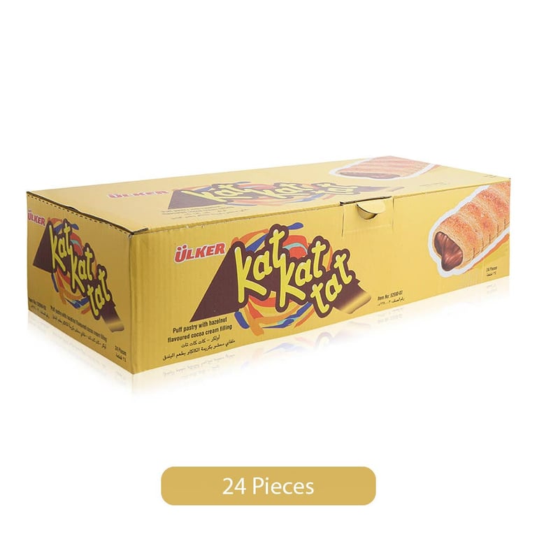 Ulker Kat Kat Tak Puff Pastry with Hazelnut - 24 Pieces
