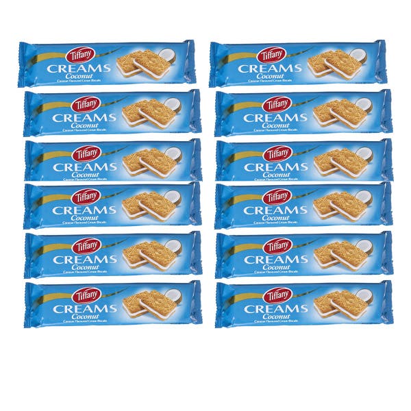 Tiffany Creams Coconut 12x84gm