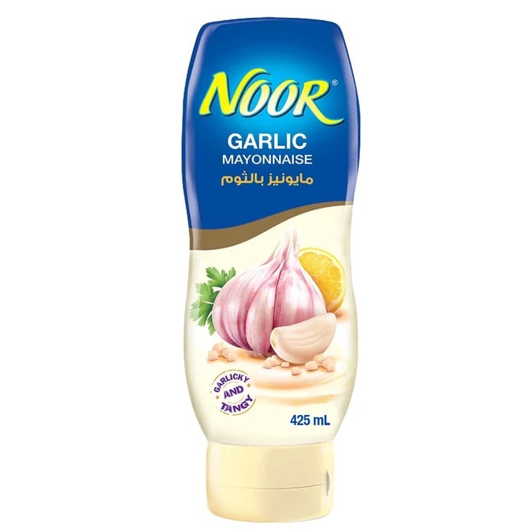 Noor Garlic Mayonnaise Squeezy - 425 ml