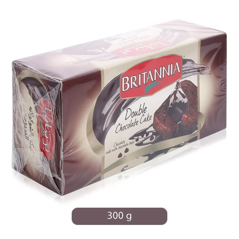 Britannia Double Chocolate Cake with Choco Chips - 300g