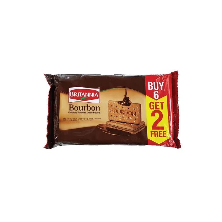 Britannia Bourbon Biscuits - 8 x 100g