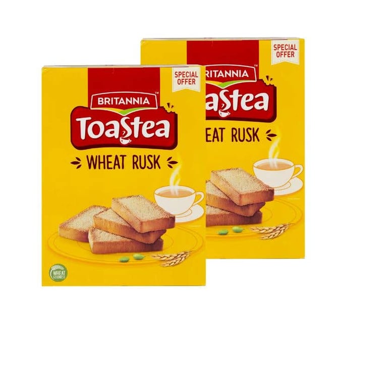 Britannia Toastea Wheat Rusk - 2 x 335g