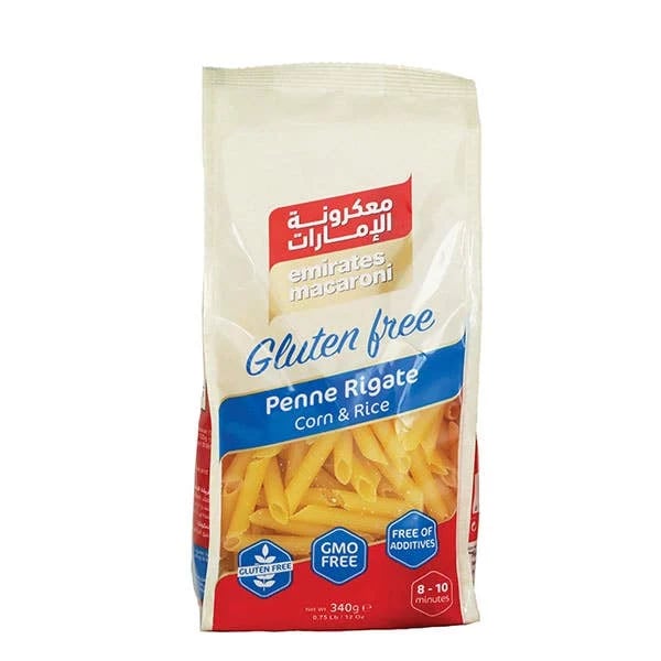 Emirates Macaroni Gluten Free Penne Rigate Pasta - 340g