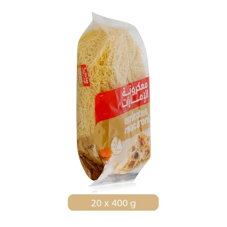 Emirates Macaroni Vermicelli - 20 x 400 gm