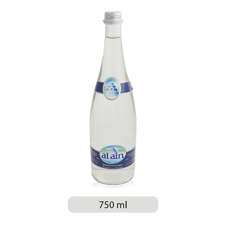 Al Ain Drinking Water Glass Bottle - 750ml