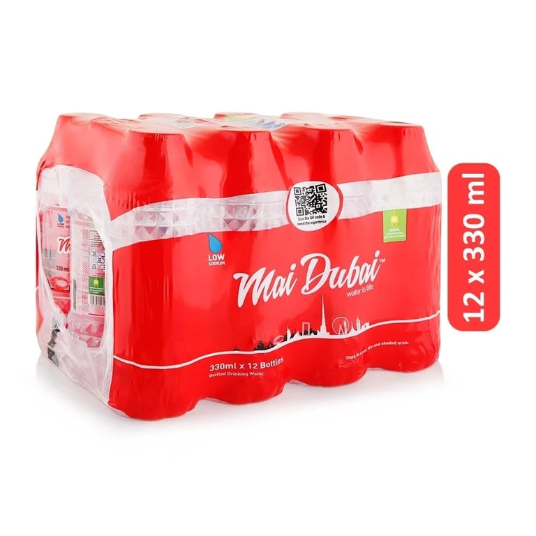 Mai Dubai Pure Drinking Water - 12 x 330ml