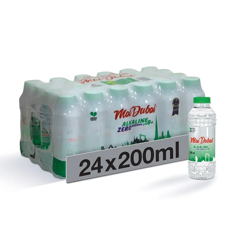 Mai Dubai Alkaline Zero Sodium Drinking Water - 24 x 200ml