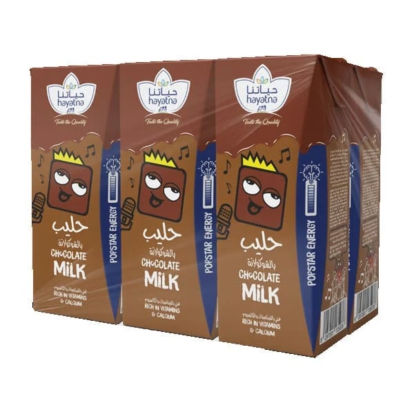 Hayatna Chocolate Flavored Milk - 6 x 180ml