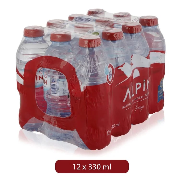 Alpin Alkaline Natural Mineral Water - 12 x 330ml