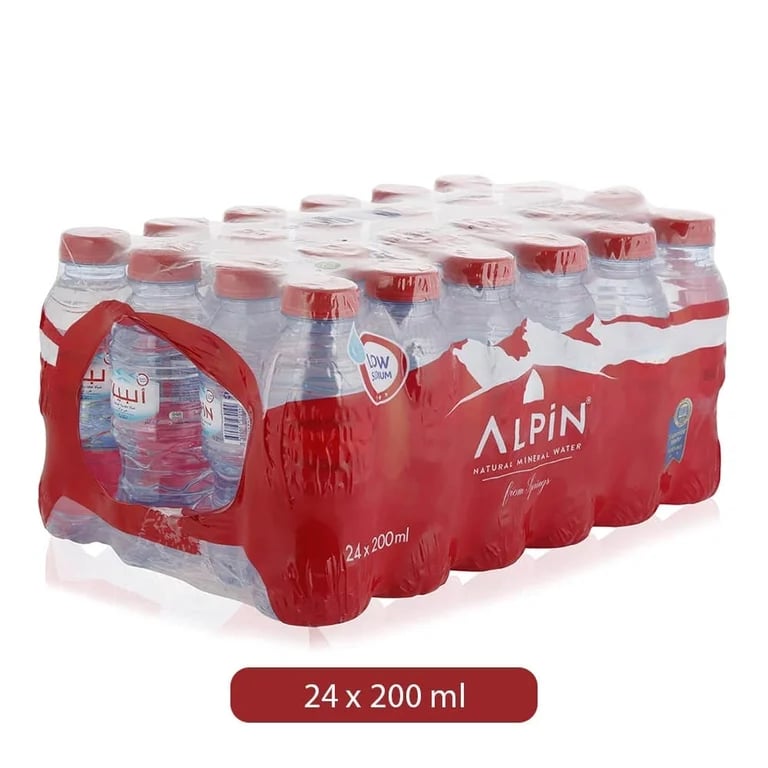 Alpin Alkaline Natural Mineral Water - 24 x 200ml