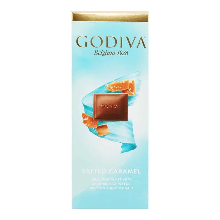 Godiva Salted Caramel Milk Chocolate Bar - 90 gm