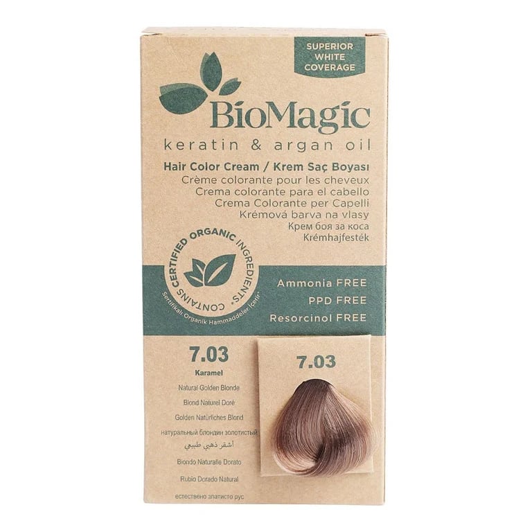 Biomagic Hair Color - 7/03 Natural Golden Blonde - 60 ml