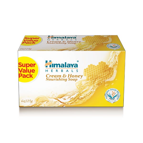 Himalaya Cream & Honey Nourishing Soap 6 x125 gm