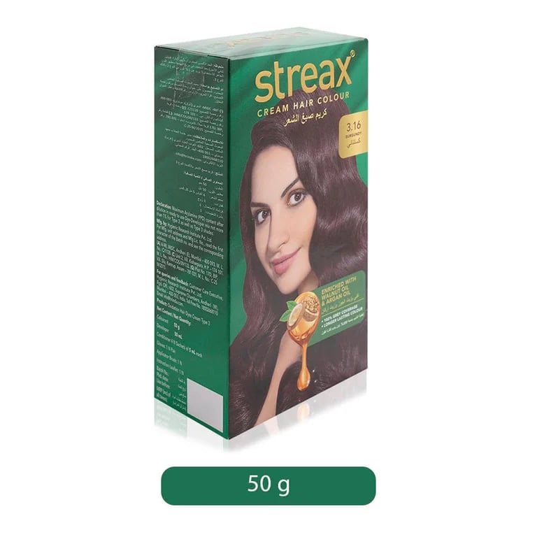 Streax Cream Hair Colour - 100 g, 3.16 Burgundy