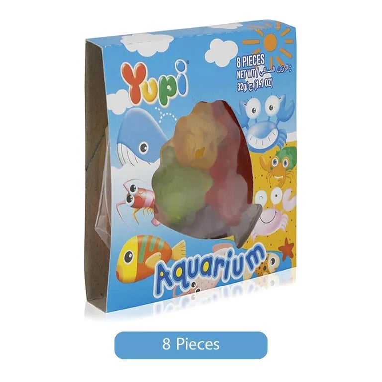 Yupi Gummy Fruit Cocktails Candies - 8 pieces, 32g