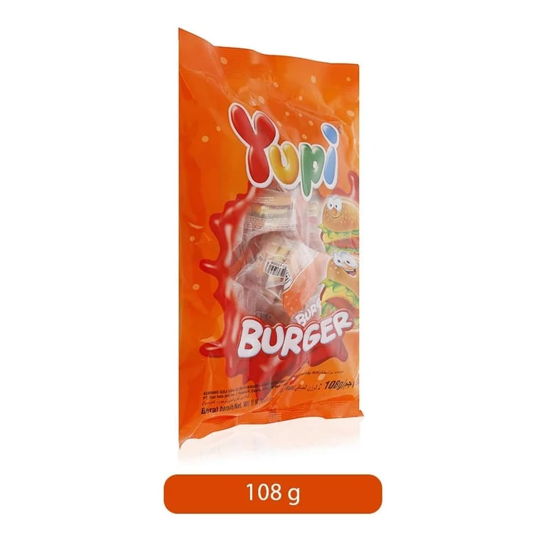 Yupi Burger Jelly Candies - 108gm