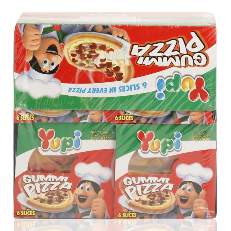 Yupi Gummi Pizza Candy - 24 x 552 g