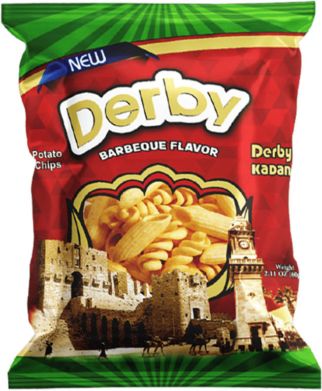 Derby Chips BBQ Flavour 60g x 24 pcs