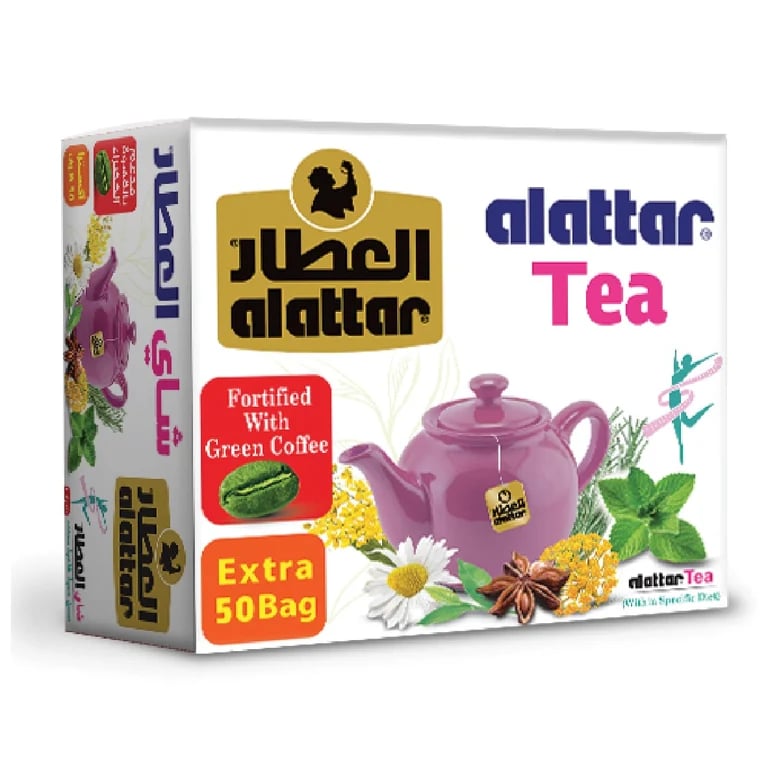 Al Attar Tea Fortified with Green Coffee 50 teabags