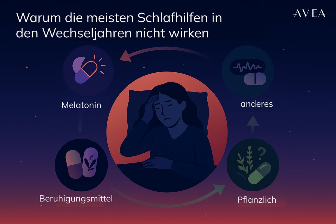 Warum die meisten Schlafhilfen in den Wechseljahren nicht wirken