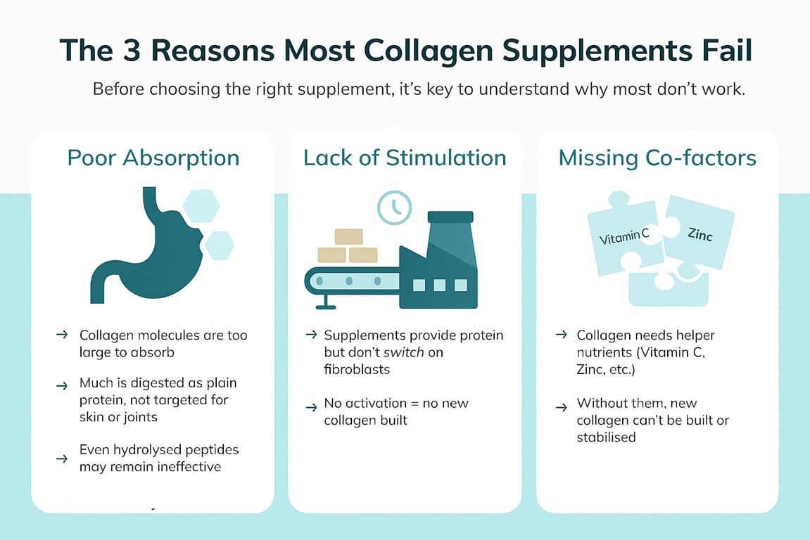 what to look for in a collagen supplement: 3 reasons most collagen suppliments fail