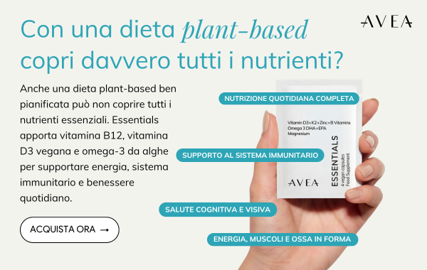 Integratori per vegani e vegetariani: AVEA's Essentials
