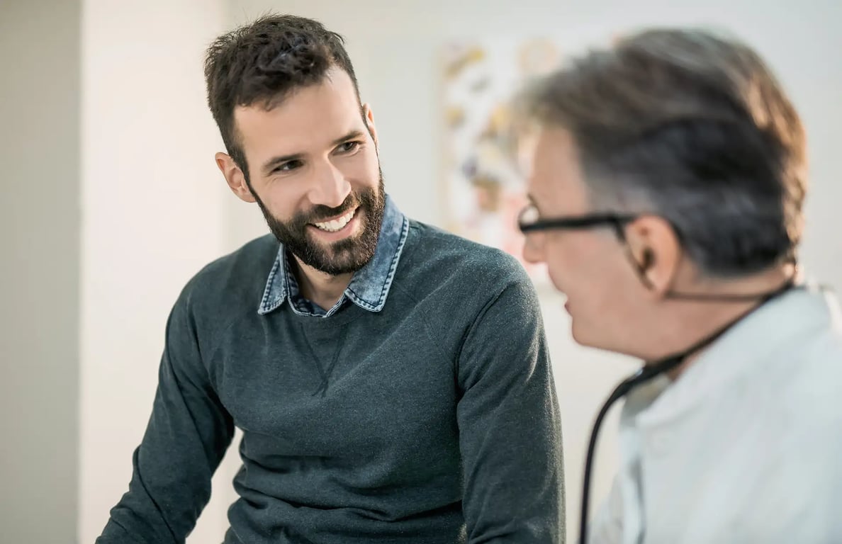 JumpstartMD member reviewing male hormone therapy benefits