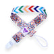 Adult Pacifier Clip Rainbow Confetti