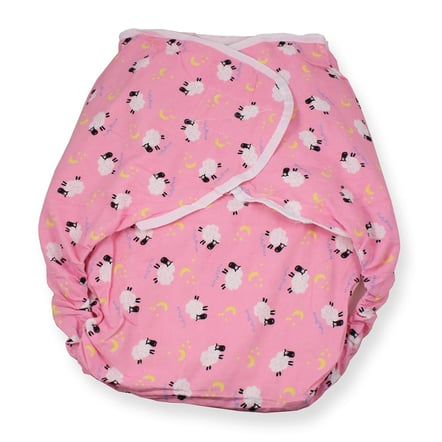 Rearz Pink Sheep Bulky Nighttime Cloth Nappy