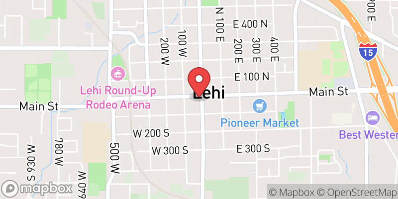 Map showing Lehi