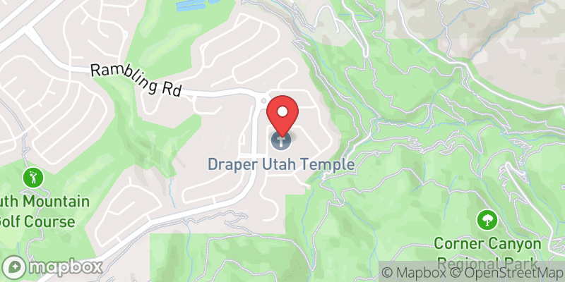 Map of Draper Utah Temple