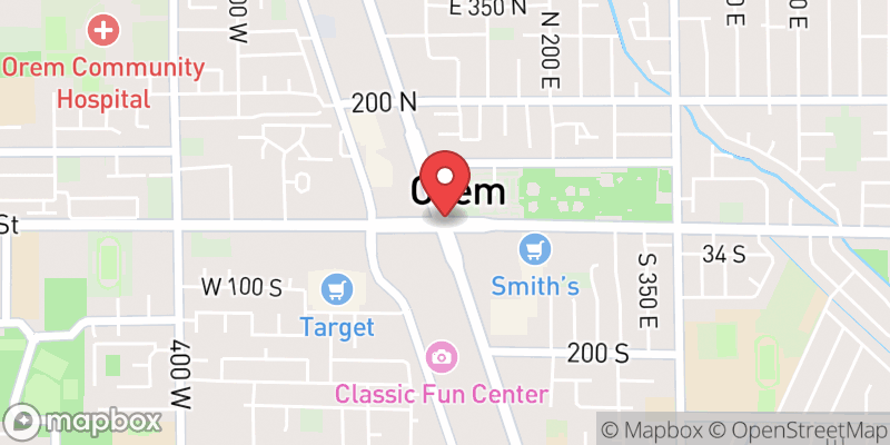Map showing Orem