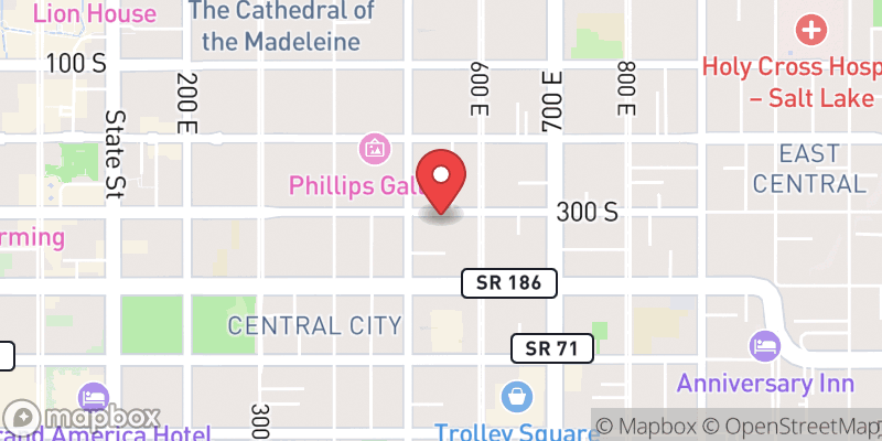 Map showing Salt Lake City