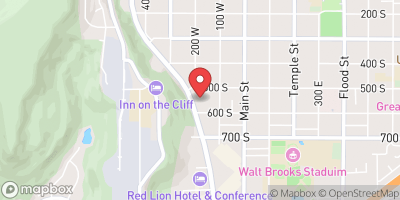 Map showing St. George