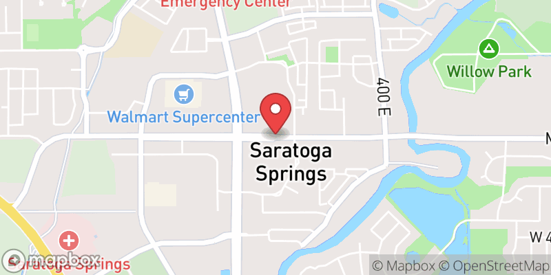 Map showing Saratoga Springs