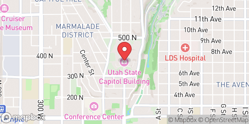 Map showing Salt Lake City