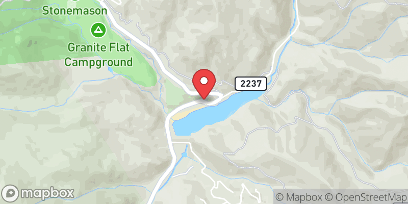 Map of Tibble Fork Reservoir