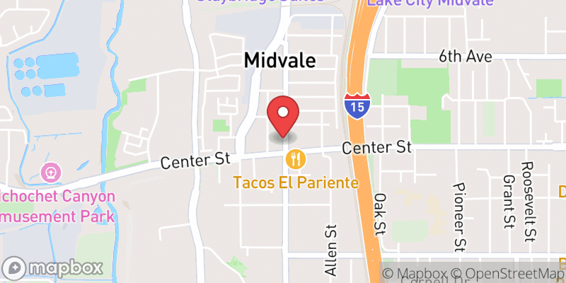 Map showing Midvale