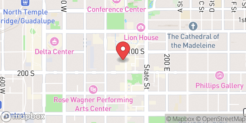 Map showing Salt Lake City