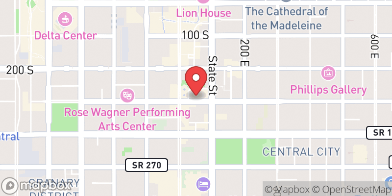 Map showing Salt Lake City