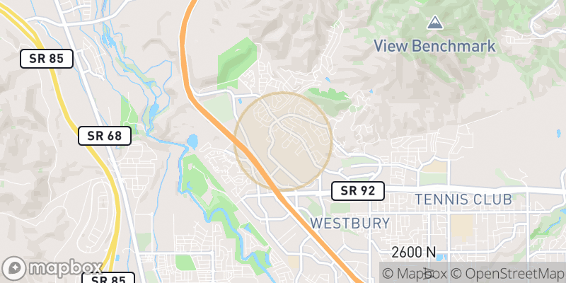 Approximate map area near Lehi