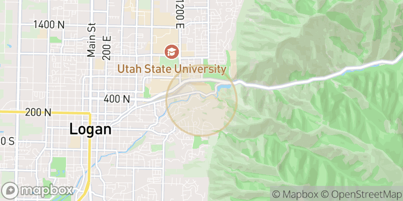 Approximate map area near Logan